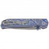 Nóż składany Kizer Begleiter 2.9 BLL Blue Vortex Micarta, Satin BD1N by Azo (V3458.2BDA1)