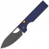 Nóż składany Kizer Little Ringbo Blue Aluminium, Gray PVD / Stonewashed AEB-L by Matija Milović (V3708A3)