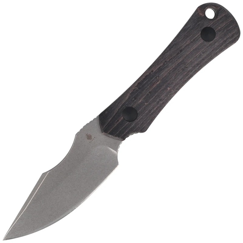 Nóż Kizer Bone Black Stabilized Wood, Stonewashed AEB-L by Maverick Customs (1122A4)