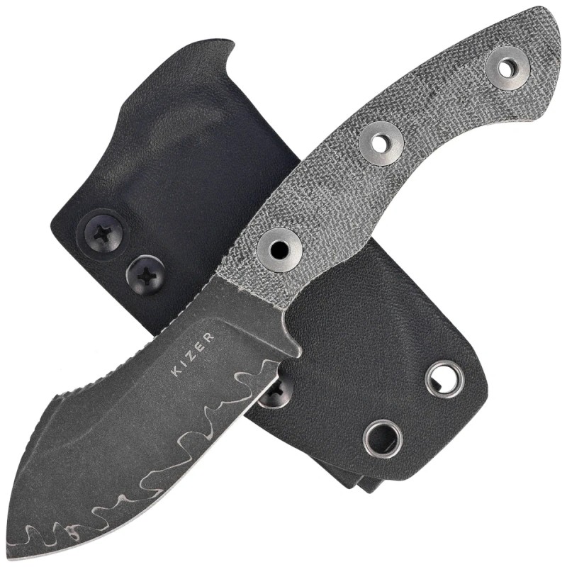 Nóż Kizer Rook Norplex UltreX Micarta, Acid Washed 100Cr18MoVCo Composite (1090A2)