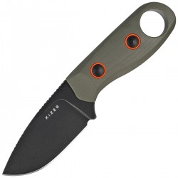 Nóż Kizer Beaver Olive Green G10, Black D2 (1078A1)