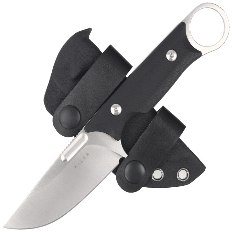 Nóż Kizer Cabox Black G10, Satin 154CM by Jonathan Styles (1048C1)