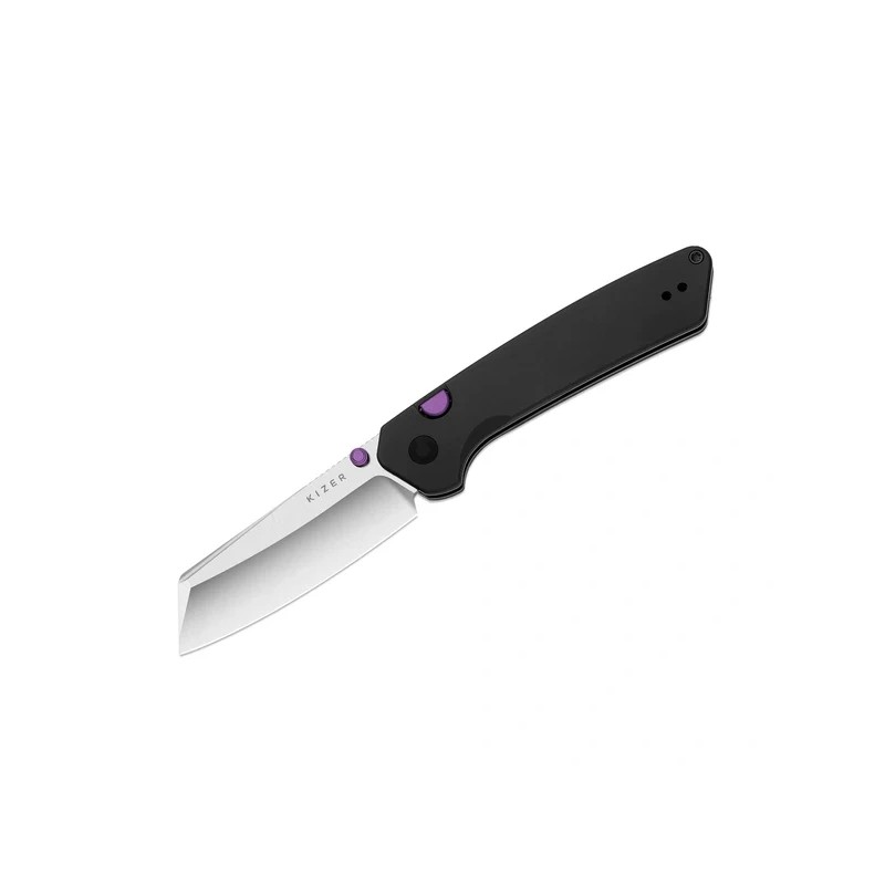 Nóż składany Kizer Madrac Black Aluminium, Satin S45VN by Matteo Pignatelli (Ki3693A2)