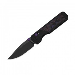 Nóż składany Kizer Militaw 315 KwikSwap Black Aluminium / Fat Carbon Nebula, Matte DLC Ultra M390 by Jonathan Styles (Ki3634.31C