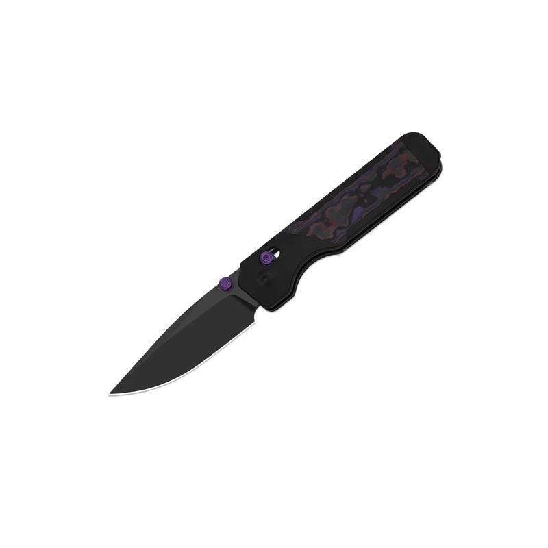 Nóż składany Kizer Militaw 315 KwikSwap Black Aluminium / Fat Carbon Nebula, Matte DLC Ultra M390 by Jonathan Styles (Ki3634.31C