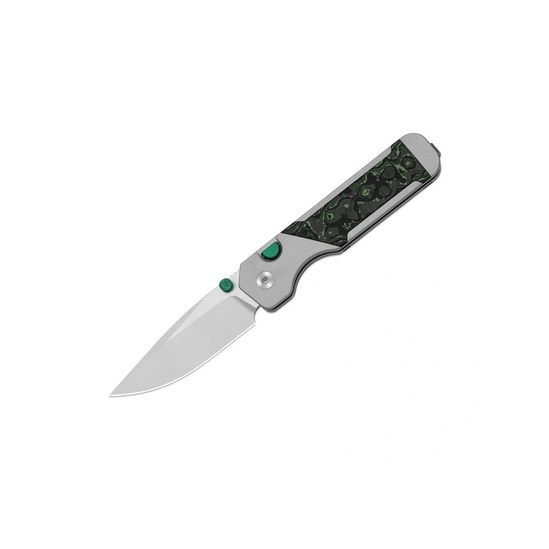 Nóż składany Kizer Militaw 315 KwikSwap Gray Aluminium / Fat Carbon Jungle Wear, Satin M390 by Jonathan Styles (Ki3634.31BDA2)