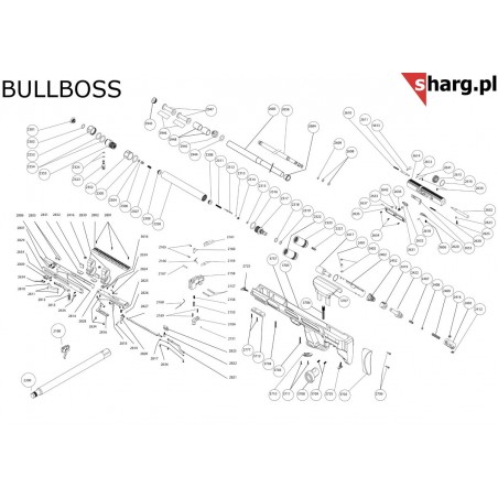 Osłona lufy do wiatrówki Hatsan Hercules, Gladius, Bullboss, Airmax (2948)