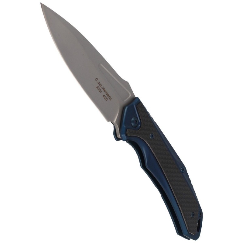 Nóż Herbertz Solingen Carbon Drop Point Folder 92mm (576712)