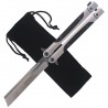 Nóż składany motylek TOKISU Balisong Black G10/Steel, Satin (02174)