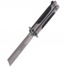 Nóż składany motylek TOKISU Balisong Black G10/Steel, Satin (02174)