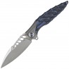Nóż składany RikeKnife Thor 7 Integral Titanium Black/Blue G10, Satin 154CM (RK-THOR7-BB)