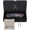 Nóż składany Kizer Madrac Nebula Fat Carbon, Matte DLC Ultra S45VN by Matteo Pignatelli (Ki3693A1)