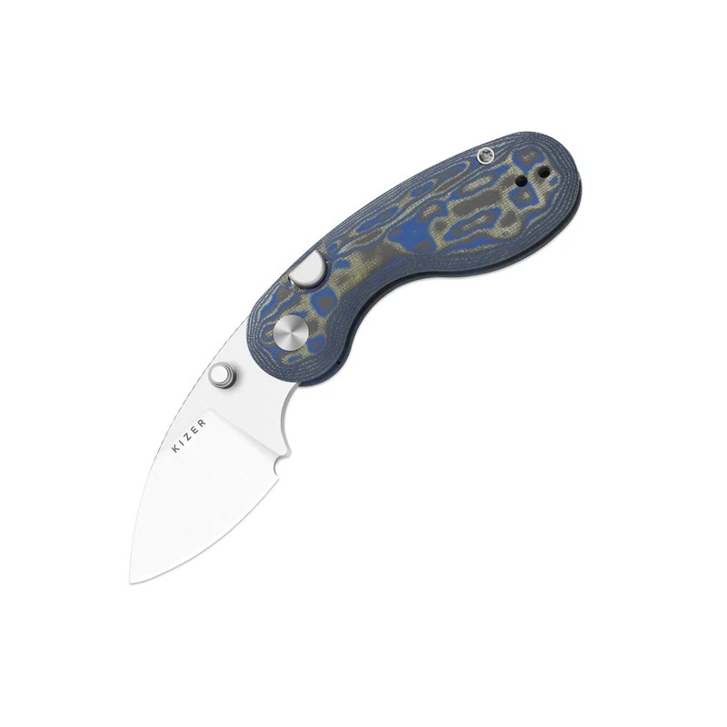 Nóż składany Kizer Microbe Multicolored Vortex Micarta, Satin 14C28N by Maksim Epifantsev (V2742A6)
