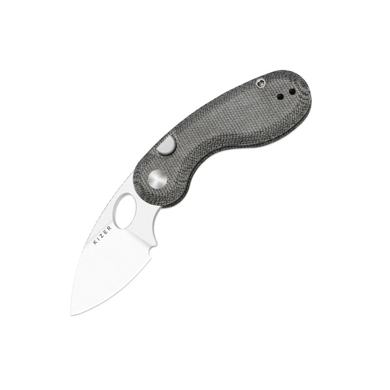 Nóż składany Kizer Microbe Black Norplex UltreX™ Micarta, Satin 14C28N by Maksim Epifantsev (V2742A2)