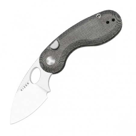 Nóż składany Kizer Microbe Black Norplex UltreX™ Micarta, Satin 14C28N by Maksim Epifantsev (V2742A2)