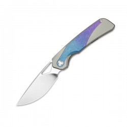 Nóż składany Kizer Topsail Silver / Blue Crystallized Titanium, Satin S45VN by Jonathan Styles (Ki3735A1)