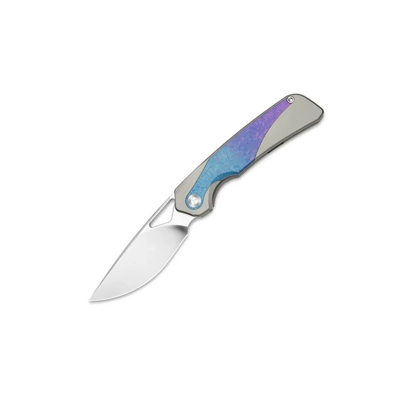 Nóż składany Kizer Topsail Silver / Blue Crystallized Titanium, Satin S45VN by Jonathan Styles (Ki3735A1)