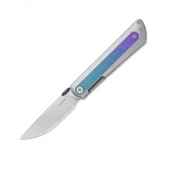 Nóż składany Kizer Quoll Silver / Blue Crystallized Titanium, Stonewashed S45VN by Ben Taubert (Ki3733A2)