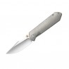 Nóż składany Kizer Harpoon Fold Gray Titanium, Stonewashed Elmax by Maverick Customs (Ki4784A1)