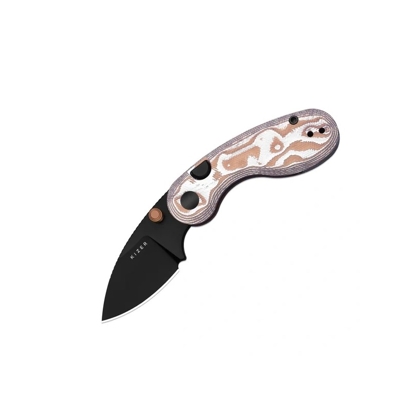 Nóż składany Kizer Microbe Copper Foil G10, Black PVD 14C28N by Maksim Epifantsev (V2742A12)