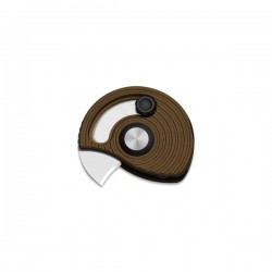 Nóż składany Kizer Snail-Trail Brass Aluminum, Satin AEB-L by Caleb Waldman (V2757A1)