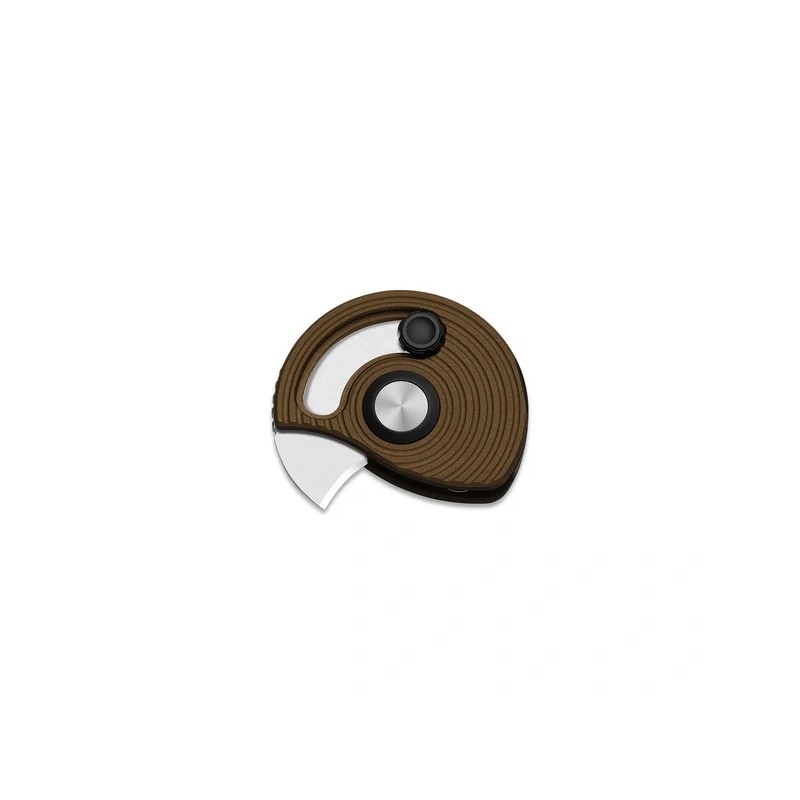 Nóż składany Kizer Snail-Trail Brass Aluminum, Satin AEB-L by Caleb Waldman (V2757A1)