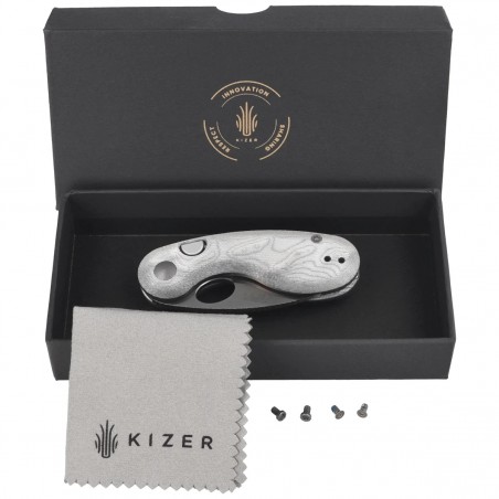 Nóż składany Kizer Microbe Aluminum Foil G10, Satin 14C28N by Maksim Epifantsev (V2742A11)