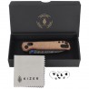 Nóż składany Kizer Begleiter 2.9 CL Brown Norplex UltreX Micarta, Damascus by Azo (V3458.2CDA2)