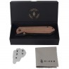 Nóż składany Kizer Harpoon Fold Gray Titanium / Brown Norplex UltreX Micarta, Acid-Washed 3-layer Composite Steel by Maverick Cu