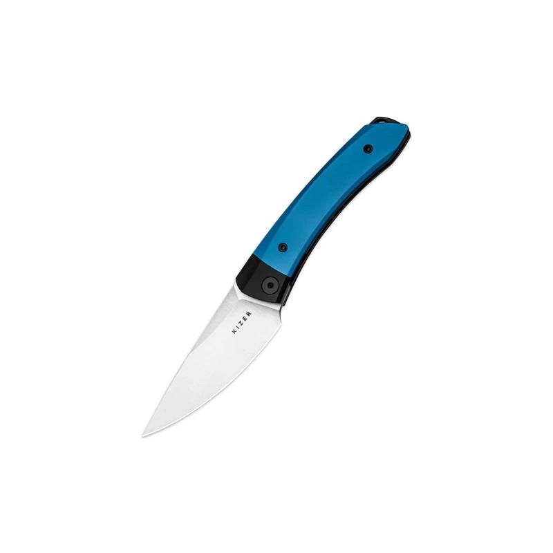 Nóż składany Kizer Mini MoMo Black-Blue Aluminum, Satin 154CM by Vladimir Legachev (V3663C1)
