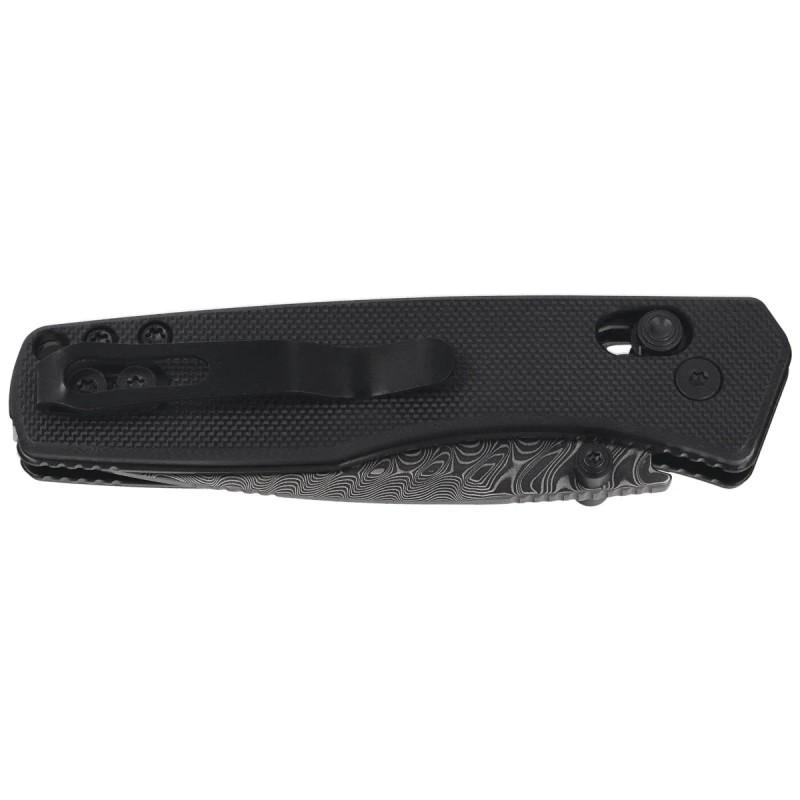 Nóż składany Kizer Aegis Black G10, Damascus by Azo (V3774A2)