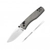 Nóż składany Kizer Aegis Black Norplex UltreX Micarta, Satin AEB-L by Azo (V3774A1)