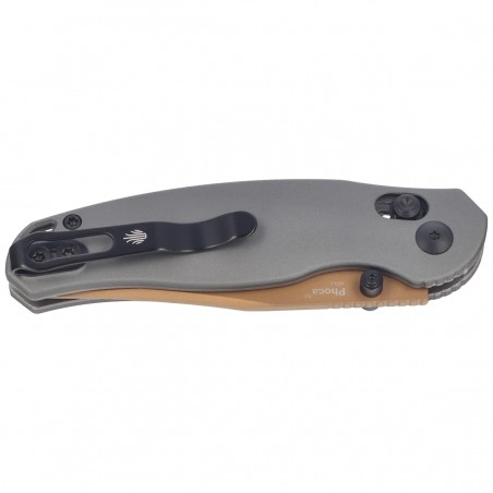 Nóż składany Kizer Phoca CC Gray Aluminum, Sunset Metal PVD AEB-L (V3780A2)