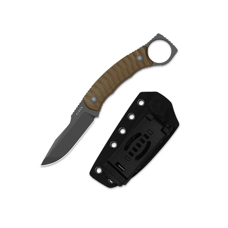 Nóż Kizer Billy Bones Sand G10, Gray PVD/Stonewashed AEB-L by Maksim Epifantsev (1115A2)
