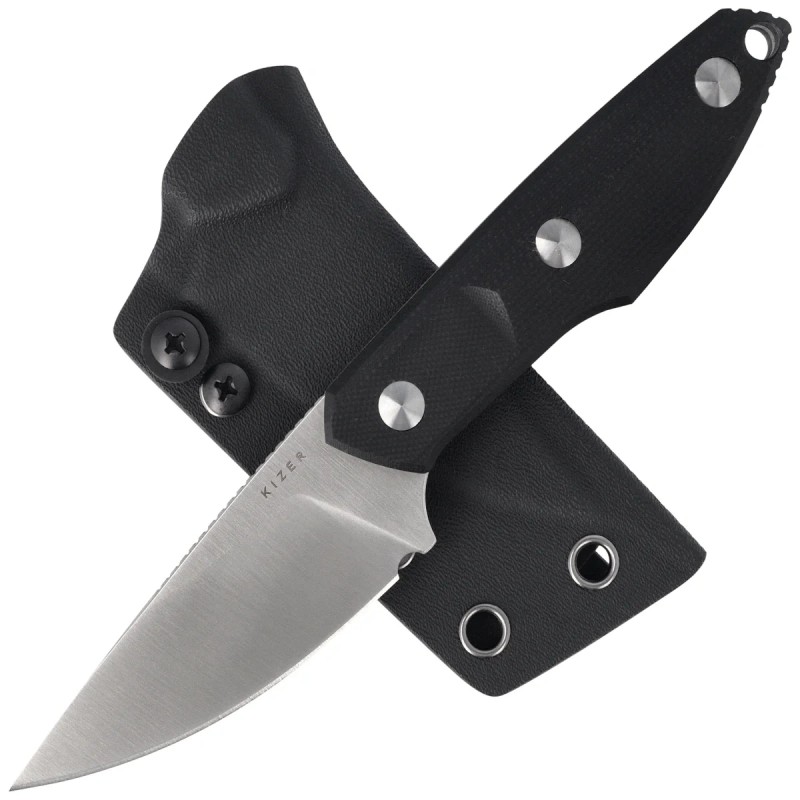 Nóż Kizer Splinter Black-Brown G10, Satin AEB-L by Kornel Kiss (1087A1)