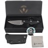 Nóż Kizer Splinter Black-Brown G10, Satin AEB-L by Kornel Kiss (1087A1)