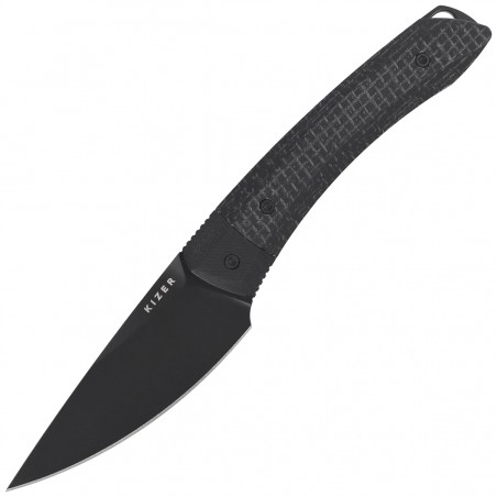 Nóż Kizer MoMo Fix 3 Black Micarta/ Black G10, Black PVD AEB-L by Vladimir Legachev (1124A4)