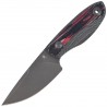 Nóż Kizer Finch Black-Red-Blue Micarta/Reconstituted Wood, Gray PVD/Stonewashed AEB-L by Vincent Rizzo (1134A2)