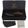 Nóż Kizer Finch Black G10/Mkuruti Wood, Acid Washed 3-layer Composite Steel by Vincent Rizzo (1134A1)