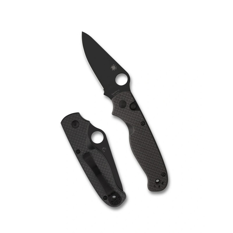 Nóż składany Spyderco ButtonUp Carbon Fiber, Black 8Cr13MoV by Eric Glesser (C275CFPBK)