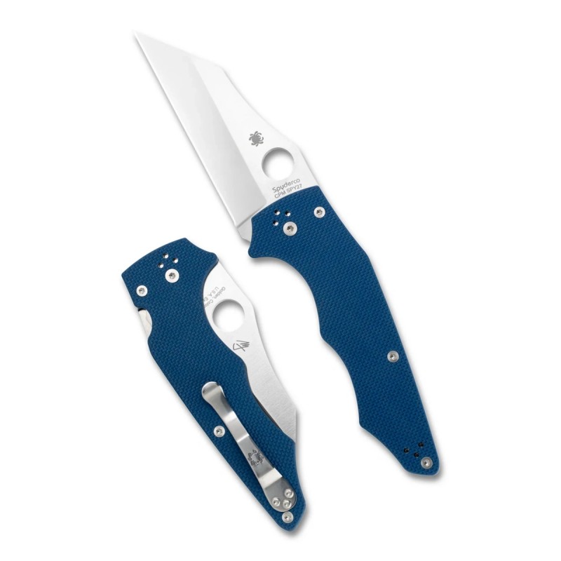 Nóż składany Spyderco YoJumbo Cobalt Blue G10, Satin SPY27 by Michael Janich (C253GPCBL)