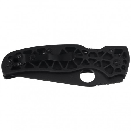 Nóż składany Spyderco Edgerati Black Aluminium, Black DLC CPM S30V by Sal Glesser (C266BKALBKP)