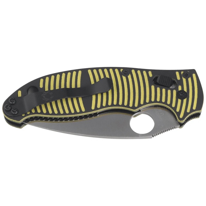 Nóż składany Spyderco Manix 2 Salt Yellow-Black G10, Satin MagnaCut by Eric Glesser (C101GBKYLMCP2)