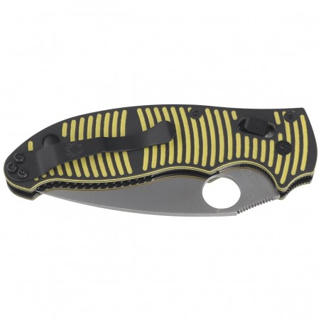 Nóż składany Spyderco Manix 2 Salt Yellow-Black G10, Satin MagnaCut by Eric Glesser (C101GBKYLMCP2)