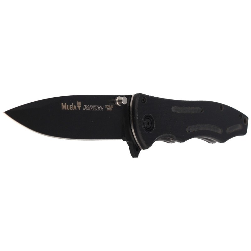 Nóż składany Muela Panzer-10N Black PTB/Fiber Glass, Black PTFE X60CrMoV15