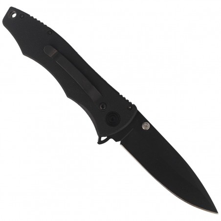 Nóż składany Muela Panzer-10N Black PTB/Fiber Glass, Black PTFE X60CrMoV15