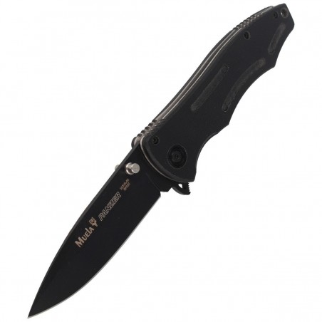 Nóż składany Muela Panzer-10N Black PTB/Fiber Glass, Black PTFE X60CrMoV15