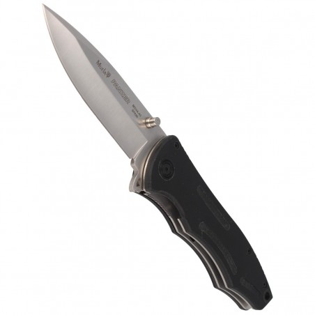Nóż składany Muela Panzer-10 Black PTB/Fiber Glass, Satin X60CrMoV15