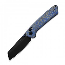 Nóż składany Kizer Madrac Vortex Micarta, Black Stonewashed Nitro-V by Matteo Pignatelli (V3693A4)