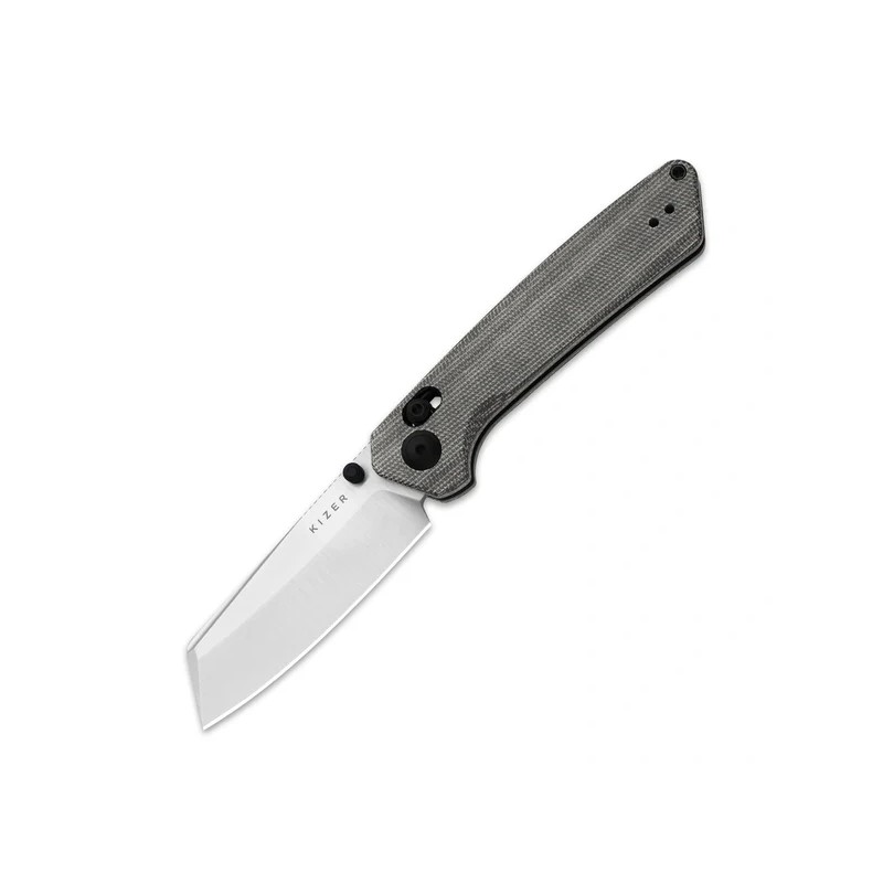 Nóż składany Kizer Madrac Black Norplex UltreX Micarta, Satin Nitro-V by Matteo Pignatelli (V3693A3)
